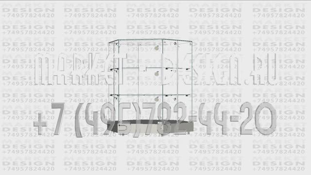 Шестигранный прилавок со стеклянными полками смотреть онлайн