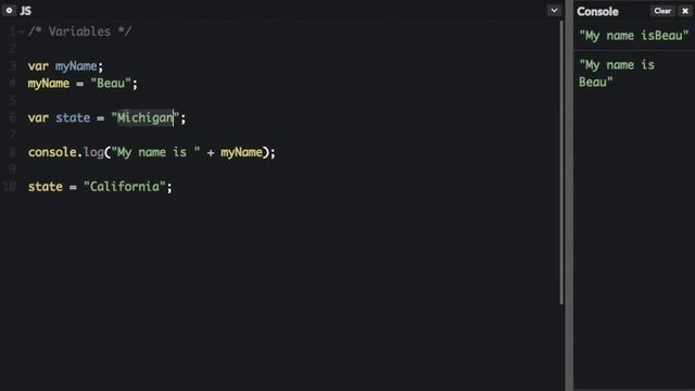 freeCodeCamp.org - 0115 - Variables