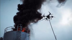 Пожарный дрон, роботы и ремонт дорог.