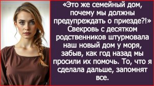 Это же семейный дом, почему мы должны предупреждать о приезде? | ИСТОРИИ ИЗ ЖИЗНИ | АУДИО РАССКАЗЫ