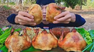 #MUKBANG Жареная курица, салат из папайи и острые овощи 🌶️ASMR МУКБАНГ ЕДА ОБЖОР ОБЕД ЕДА НА КАМЕРУ