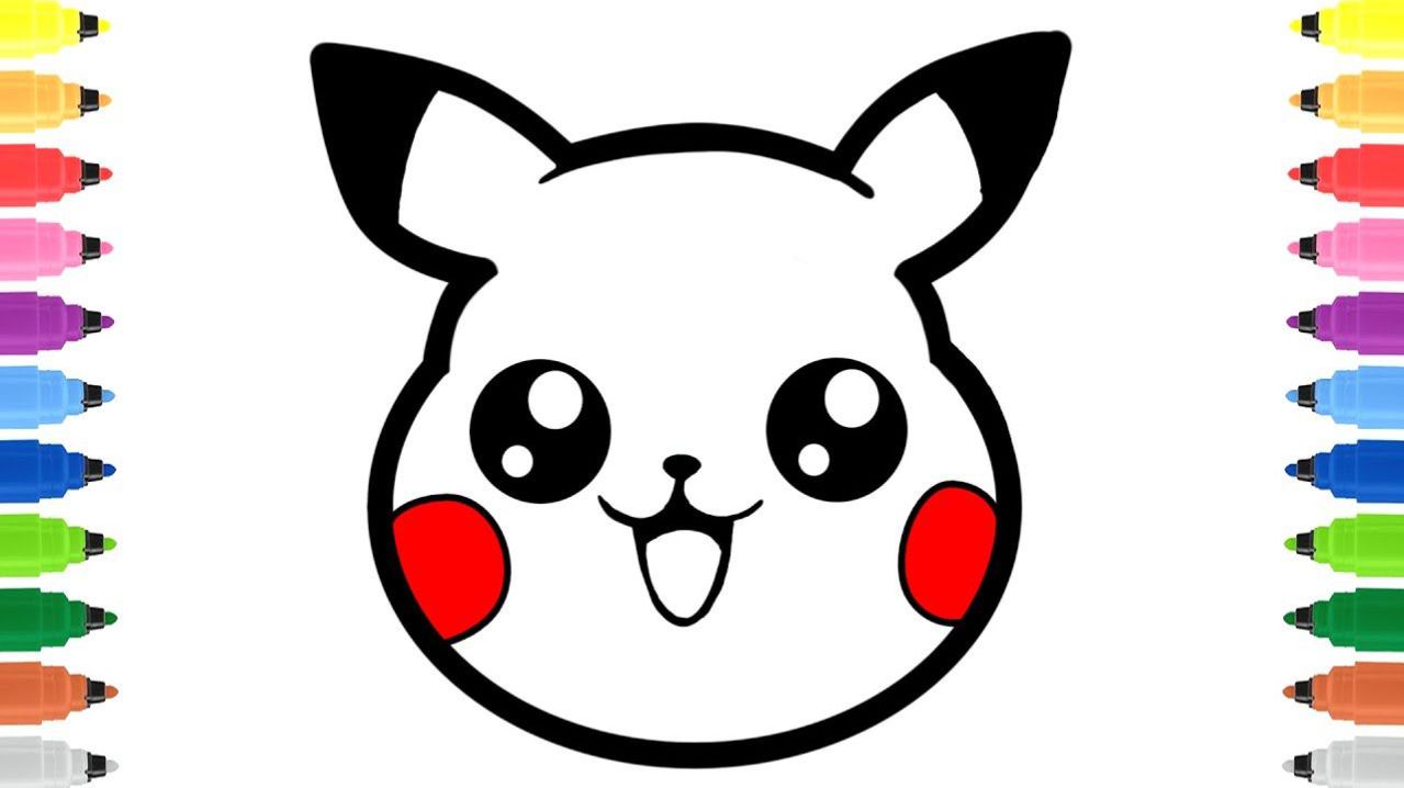 Как нарисовать Пикачу для детей/Мультик для детей-ПИКАЧУ