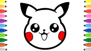 Как нарисовать Пикачу для детей/Мультик для детей-ПИКАЧУ