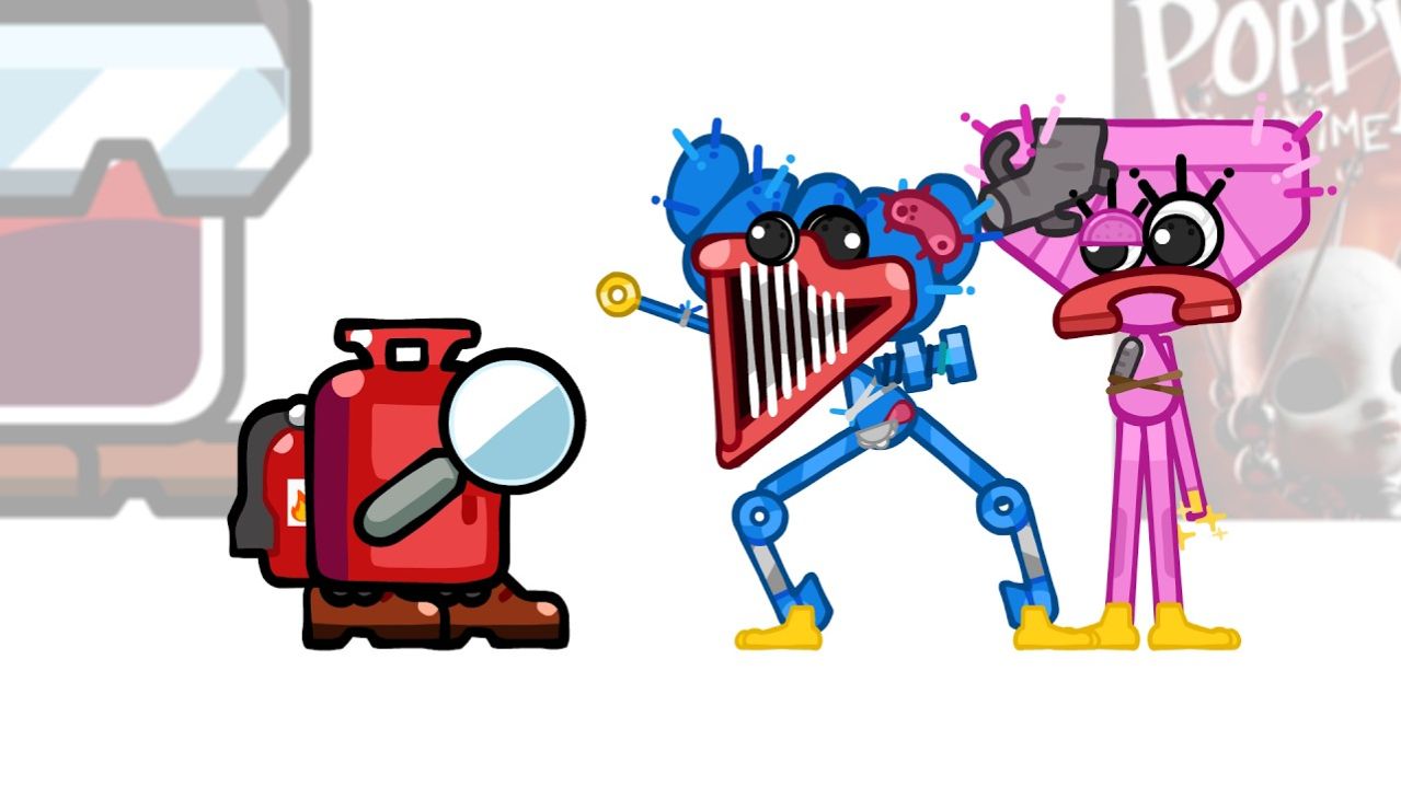 Амонгус Против персонажей Poppy Playtime: Глава 5