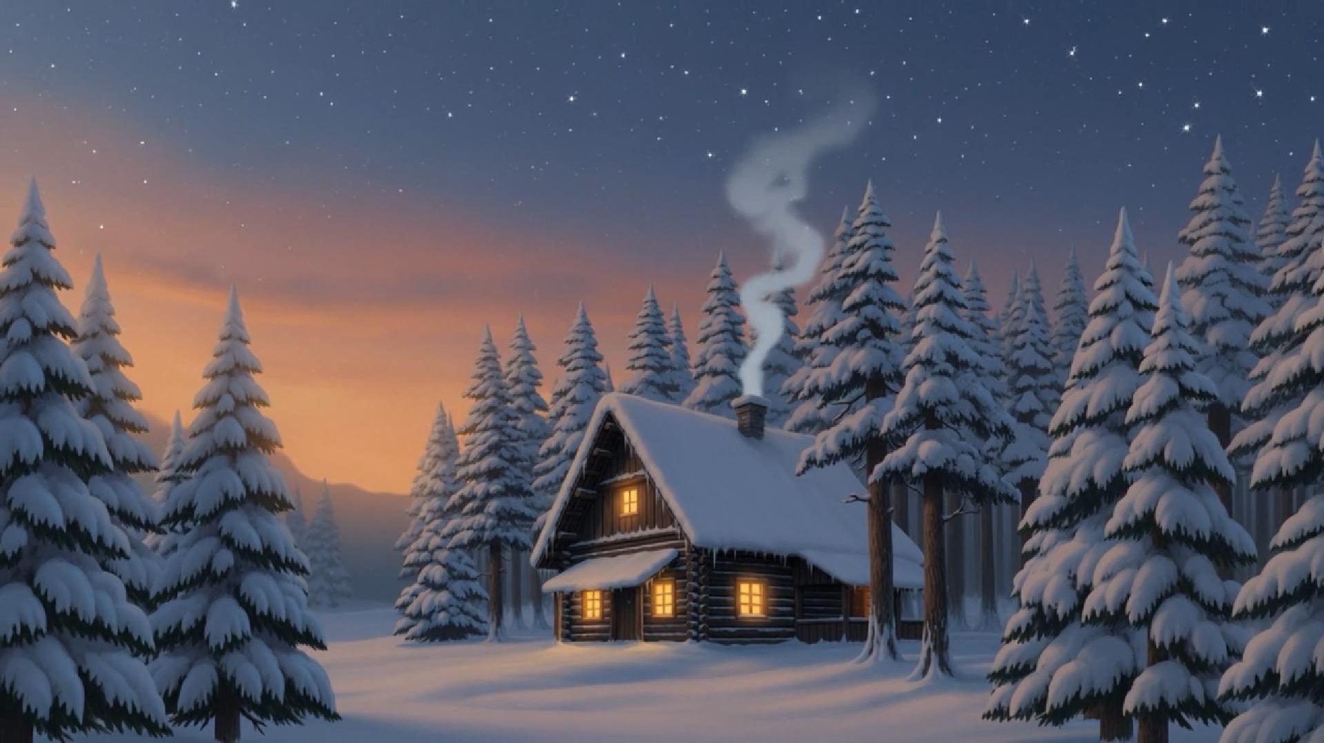 Одинокий домик в горах в стиле Гибли I Ghibli‑Inspired ASMR