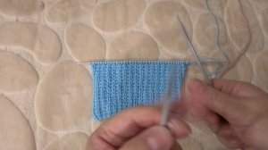 Узор два ряда. Переплетная резинка