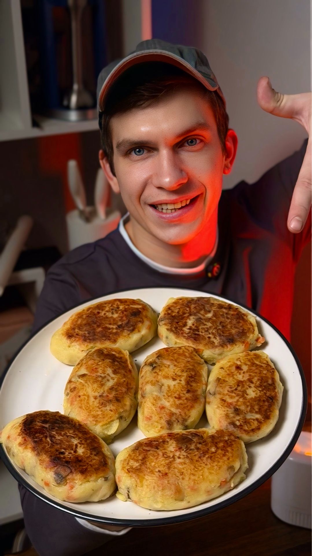 Постные картофельные котлеты с грибами