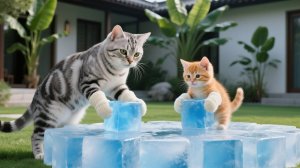 Слишком жарко? Охлаждайтесь в ледяном домике Рыжика! ❄️☀️