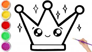 Мультик для детей-Рисование КОРОНЫ 👑как нарисовать КОРОНУ для детей