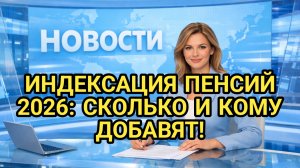 ИНДЕКСАЦИЯ ПЕНСИЙ 2026: СКОЛЬКО ДОБАВЯТ