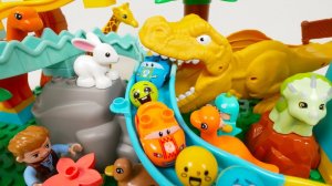 СТРОИМ ГОРКУ ДЛЯ ЦВЕТНЫХ ШАРИКОВ С ДИНОЗАВРИКОМ АСМР ВИДЕО ДЛЯ ДЕТЕЙ ДЕТСКИЙ КАНАЛ ИГРАЛКИ-ЗАЛИПАЛКИ