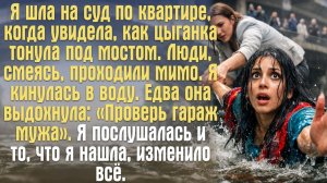 Истории из жизни. Я шла на суд по квартире, когда увидела, как цыганка тонула под мостом.