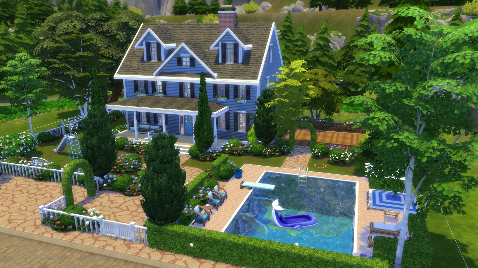 БОЛЬШОЙ СЕМЕЙНЫЙ ДОМ / СТРОИТЕЛЬСТВО СИМС 4 / FAMILY HOME THE SIMS 4