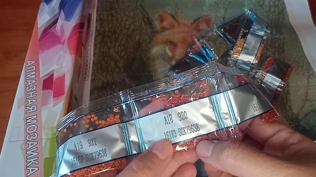 Обзор алмазной мозаики Лиса