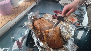 мукбанг/обжорыч/запечённый свиной Антрикот целиком/