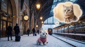 Рождественское чудо со слезами на глазах Потерявшийся котенок найден на вокзале в канун Рождества