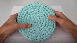 Идеальный круг крючком столбиками без накида .