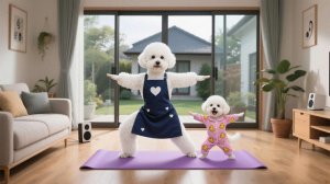 Мама-собака не могла двигаться... Но йога с малышом всё изменила 🧘♀️🐶✨