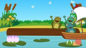 ПЕСНИ ДЛЯ ДЕТЕЙ ПЯТЬ МАЛЕНЬКИХ ЛЯГУШЕК Песенка игра для изучения счёта