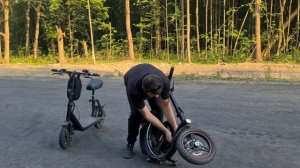 Супер-Складной Электроскутер I-mobbi Q1обзор Я глухой!! 💪