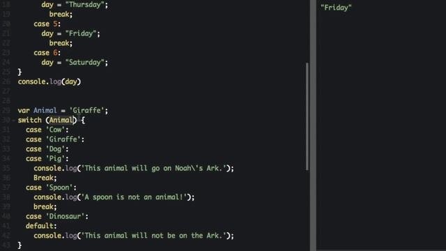 freeCodeCamp.org - 0128 - Switch Statements