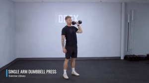 Жим гантелей стоя / Single Arm Dumbbell Press