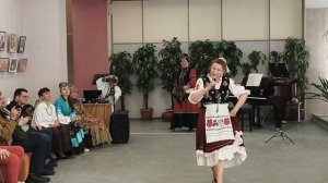 " Масленица " поёт Лилия Петрова песню русские сапожки в библиотеке. им Лепса.21. 02. 2026г.