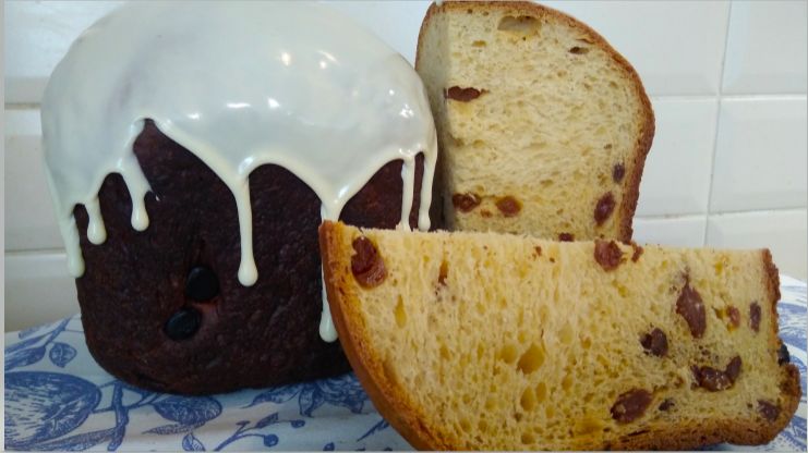 КУЛИЧ в Хлебопечке. Новая глазурь без яиц.