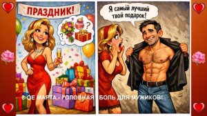 8 МАРТА - ГОЛОВНАЯ БОЛЬ ДЛЯ МУЖИКОВ! 😄