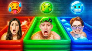 24 ЧАСА В ЦВЕТНЫХ БАССЕЙНАХ!