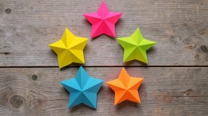 Звезда из бумаги всего из 1 листа