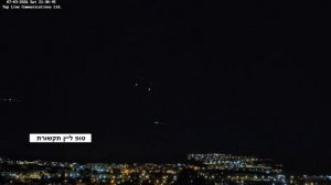 Батареи ЗРК "Железный купол" ведут перехват реактивных снарядов "Хезболлы" над северной частью