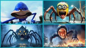 СОНИК vs ПАУЧОК‑МИНЬОН vs ДОМ‑ГОЛОВА vs ЗАРАЖЁННОЕ НЕБО — СУМАСШЕДШИЙ БАТТЛ под EDM! 🦔