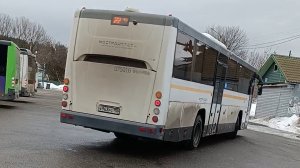 Езда на ЛиАЗ 5250 Вояж на 22 маршруте  Кв.Маяковского - Магазин номер3 в г.Звенигород.