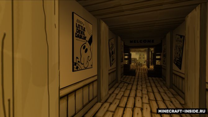Играю в карту Bendy And The Ink Machine - Chapter 1 (MInecraft)