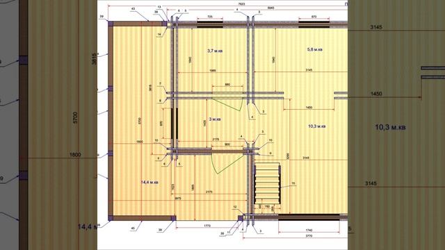 Садовый дом из двойного бруса с мансардой для ПМЖ