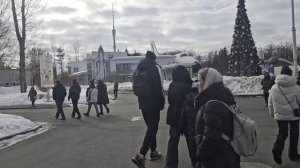 #207.Москва.8 Марта провели на ВДНХа.Воздушный трамвай.