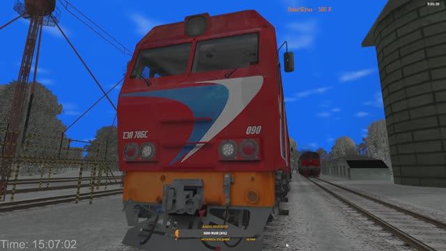 RTrainSim. Неофициальный мультиплеер 22.02.2026. Маршрут №16. Почтово-багажный