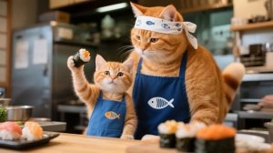 🏠 Мама-кошка и котенок в тигровой шапке строят дом для птиц ❤️ Самый трогательный проект своими рук