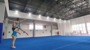 ЖП 2 спортивный , Мудрова Ангелина - Кардаполова Дарья, ДК «Машиностроитель», Темповое упражнение