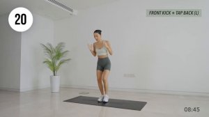 📹 15-минутная тренировка для сжигания калорий  (низкая интенсивность щадящая колени) → #MIZI