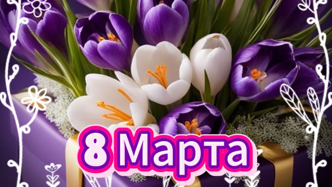 Самое красивое поздравление С 8 марта на Вы! С праздником! С международным женским днём!