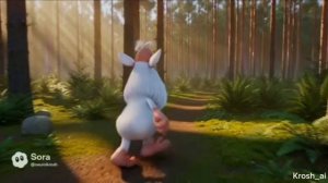 буба, но эпизод сделал ИИ — буба попал в 99 ночей в лесу (3 эпизод)