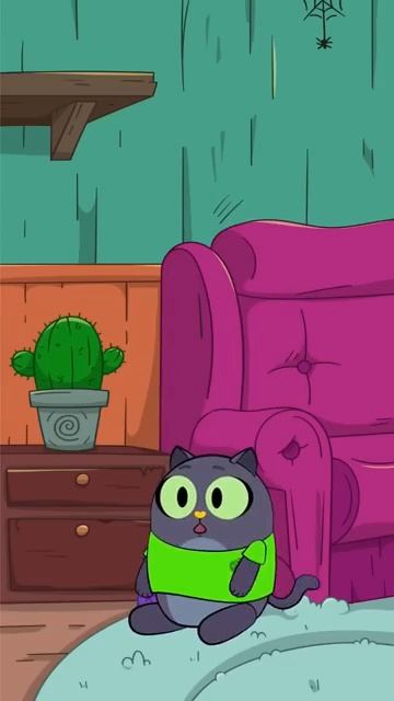 Так это ёжик? #анимация #котик #мультик #юмор #кактус