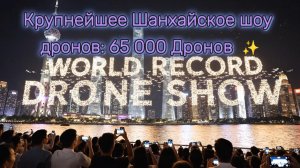 Концепт - "Крупнейшее Шанхайское шоу дронов: 65 000 Дронов над водой"✨