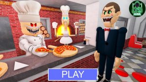 Мистер забавник покупает пиццу в пиццерии "папа пицца"? Полный игровой процесс в OBBY #roblox