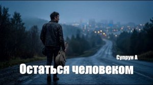 Остаться человеком