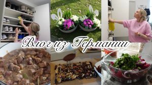 VLOG🇩🇪: 😳И К ЧЕМУ ЭТО ОНИ НАС ГОТОВЯТ?😞СТРАШНО! Убираюсь в шкафу/ готовлю🧑🍳/ Купила  цветы 😍