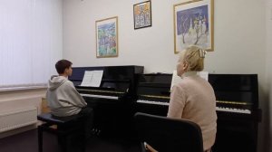 Открытый урок Строевой О.С. с учеником 5 класса Шибли Даниилом.