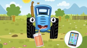 СИНИЙ ТРАКТОР | Учим Животных | Игра Для Детей